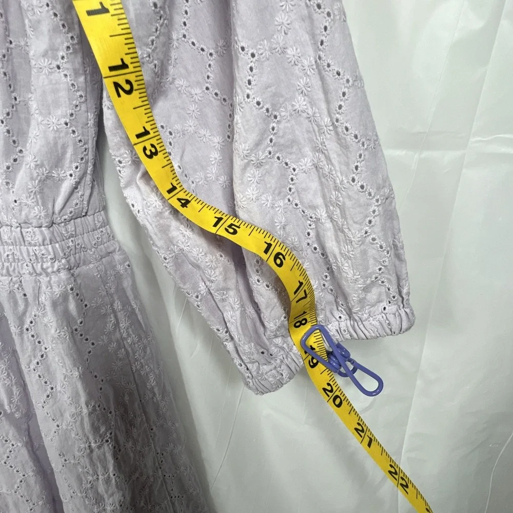 MICHAEL Michael Kors‎ Womens Lavender Off The Shoulder Eyelet Dress Size Medium